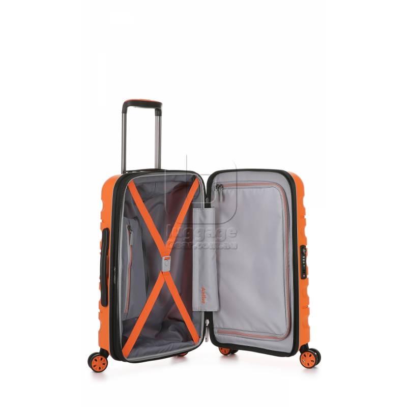 Buy ANTLER JUNO 2 EXPANDABLE CABIN 56CM ORANGE Travel Suitcases & Bags by Samsonite and Antler